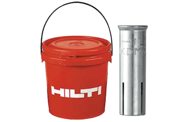 鉄 ヒルティー 内部コーン打ち込み式アンカー バケツ・バケツキット(HKD 500個入)